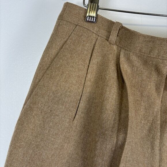 VTG Pendleton Womens 16 Beige Tan High Waisted Trousers Pants Virgin Wool Lined - Picture 5 of 6